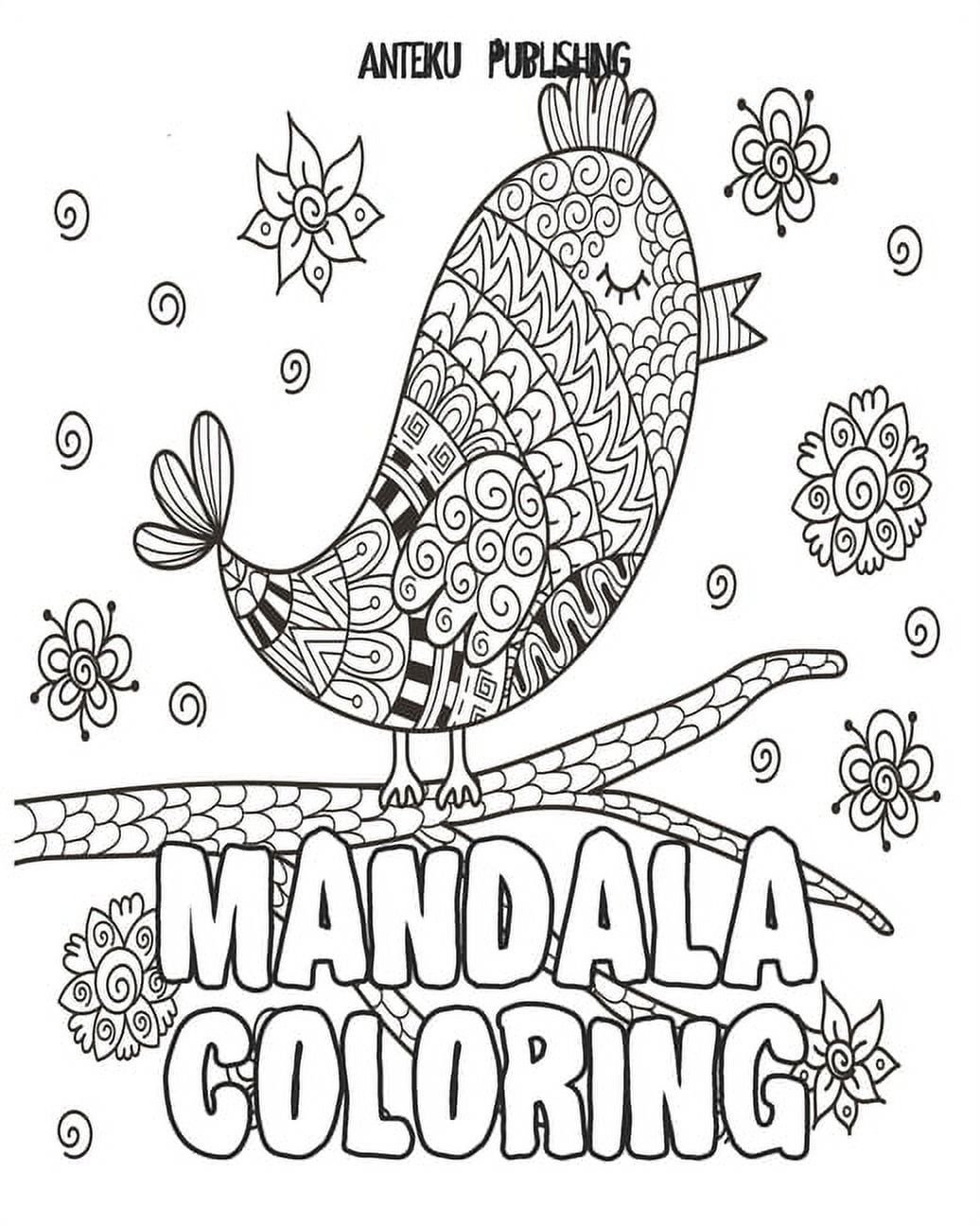 mandala coloring books for adults: mandala coloring books for adults spiral,  70 Mandala Coloring Book, An Adult Coloring Book with intricate Mandalas  (Paperback)