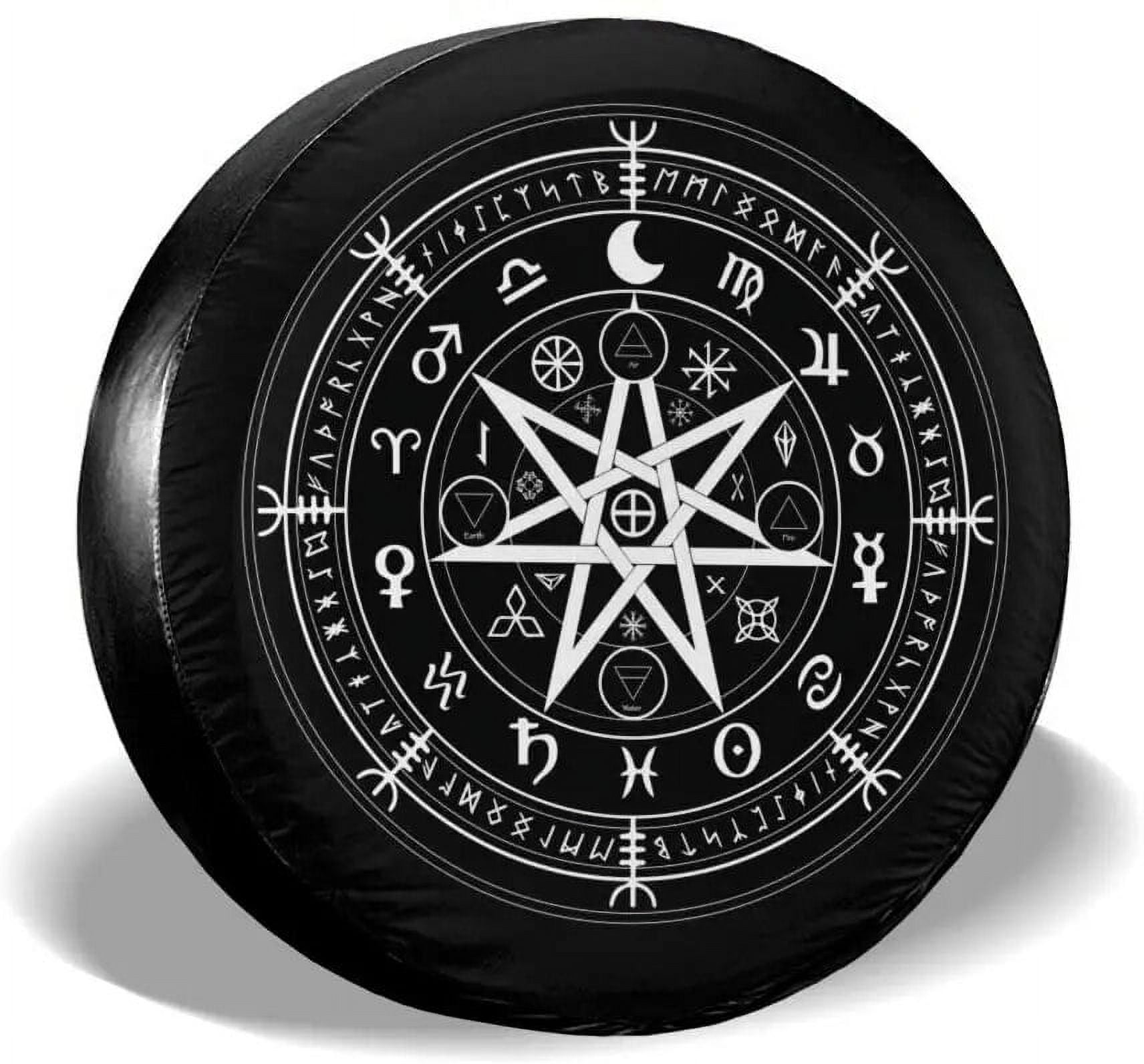 Mandala Compass Spare Tire Cover Waterproof DustProof UV Sun Wheel