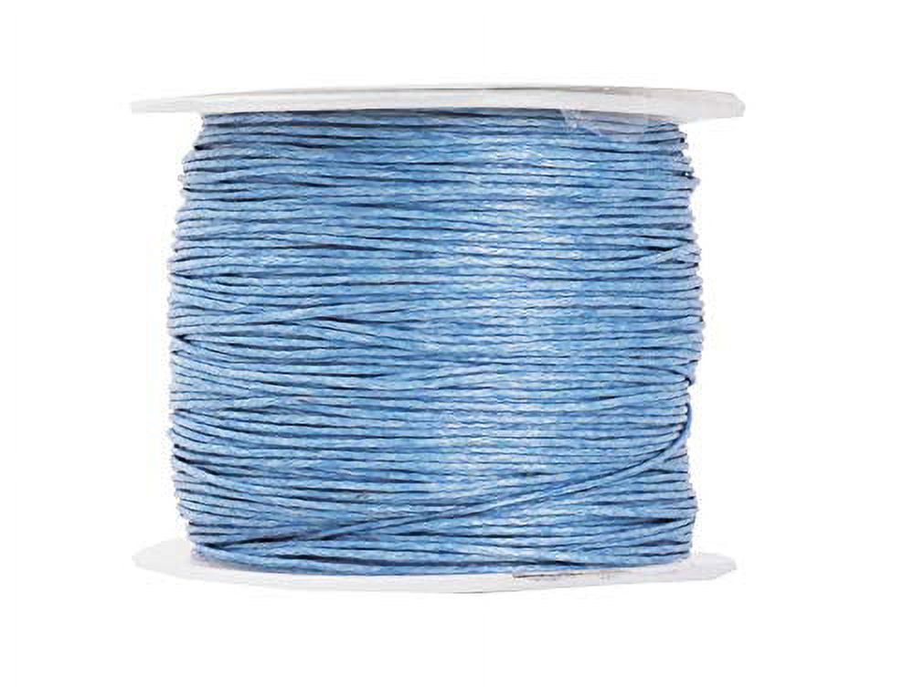 4139 Mandala Crafts Blue 05Mm Waxed Cord For Jewelry Making - 109 Yds Blue  Waxed Cotton Cord For Jewelry String Bracelet Cord Wax Cor