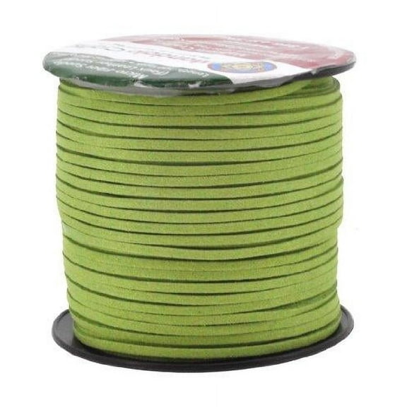Mandala Crafts 100 Yards 2.65mm Wide Jewelry Making Flat Micro Fiber Lace Faux Suede Leather Cord
