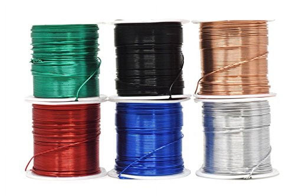Mandala Crafts Copper Wire for Jewelry Making - Metal Craft Wire for Crafts  - Tarnish-Resistant Beading Jewelry Wire Coil Wire for Jewelry Wrapping  Silver 22 Gauge 30 Yards 
