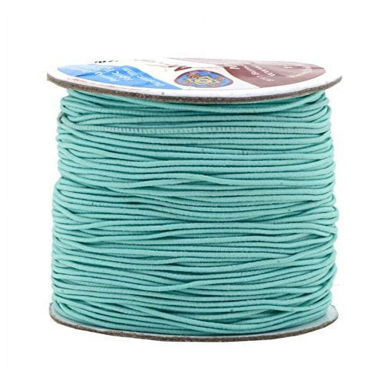 Mandala Crafts 1mm Elastic Cord Stretchy String for Bracelets, Necklaces, Jewelry Making, Beading, Masks 109 Yards Cream