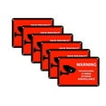 thumbnail image 1 of Mandala Crafts 24 Hour Video Surveillance Sign, Security Camera Sign, Rectangular Aluminum Warning Sign for Outdoors, Homes, Businesses, CCTV Recording 6-Pack Red, 1 of 6