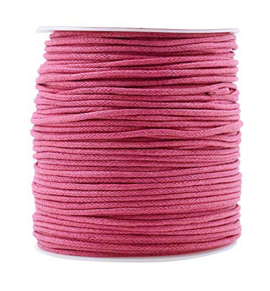 Mandala Crafts 1mm Hot Pink Elastic Cord for Bracelets Necklaces - 109 Yds  Hot Pink Elastic String Stretchy Cord for Jewelry Making Beading - Stretch