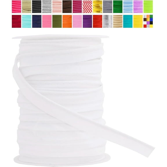 55 Yards Maxi Piping Trim with Welting Cord - 1/2 Inch Maxi Piping Bias Tape for Sewing - Lip Cord Trim by The Yard for Upholstery Trimming