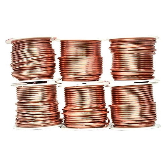 Mandala Crafts Anodized Aluminum Wire for Sculpting, Armature, Jewelry Making, Gem Metal Wrap, Garden, Colored and Soft, Assorted 6 Rolls (12 Gauge, Combo 2)