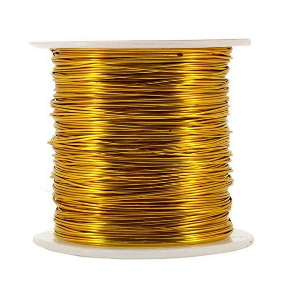 Mandala Crafts Anodized Aluminum Wire for Sculpting, Armature, Jewelry Making, Gem Metal Wrap, Garden, Colored and Soft, 1 Roll(22 Gauge, Black)