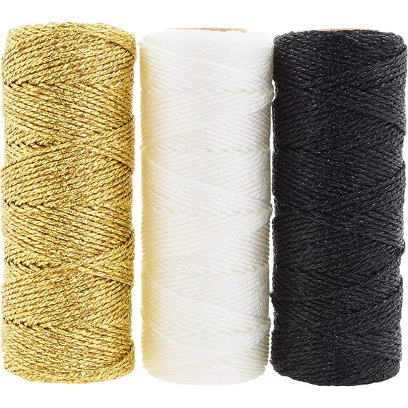 Mandala Crafts Bakers Twine for Gift Wrapping - 11 Ply 165 Yards Decorative Bakers Twine String for Crafts Christmas Holiday Wedding