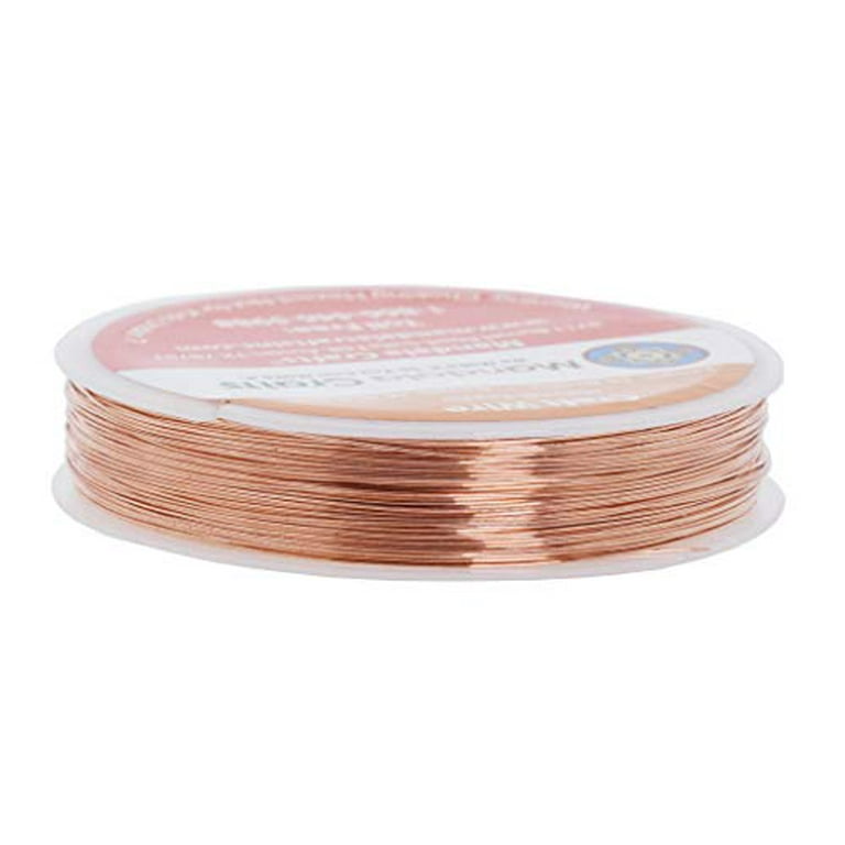 Artistic Wire, 26 Gauge Tarnish Resistant Colored Copper Craft Jewelry  Wrapping Wire, Red, 30 yd