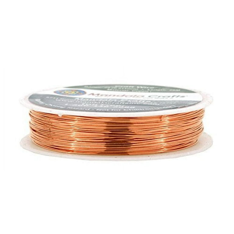  Mandala Crafts Copper Wire for Jewelry Making – Metal Craft  Wire for Crafts – Tarnish-Resistant Beading Jewelry Wire Coil Wire for  Jewelry Wrapping Gold 24 Gauge 30 Yards