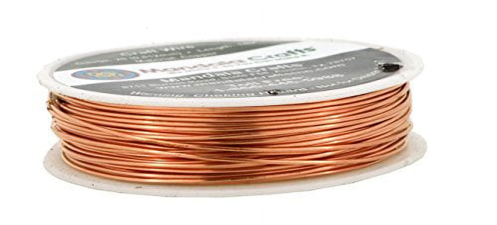 Mandala Crafts Copper Wire for Jewelry Making - Metal Craft Wire for Crafts  - Tarnish-Resistant Beading Jewelry Wire Coil Wire for Jewelry Wrapping  Black 26 Gauge 55 Yards 