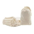 thumbnail image 1 of Mandala Crafts Cotton Muslin Bags with Drawstring - Natural Cotton Drawstring Bags - Unbleached Cloth Sachet Bags Empty Drawstring Pouch Set for Favor Gift 15 PCs 8X12 Inches, 1 of 6