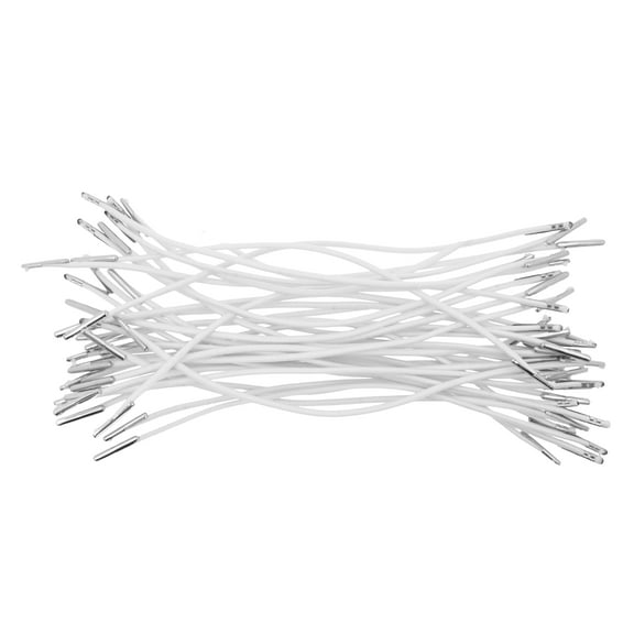 Mandala Crafts Elastic Barbed Cord, Stretch Loop Band with Metal Ends for Masks, Hats, Menus, Badges, Signs