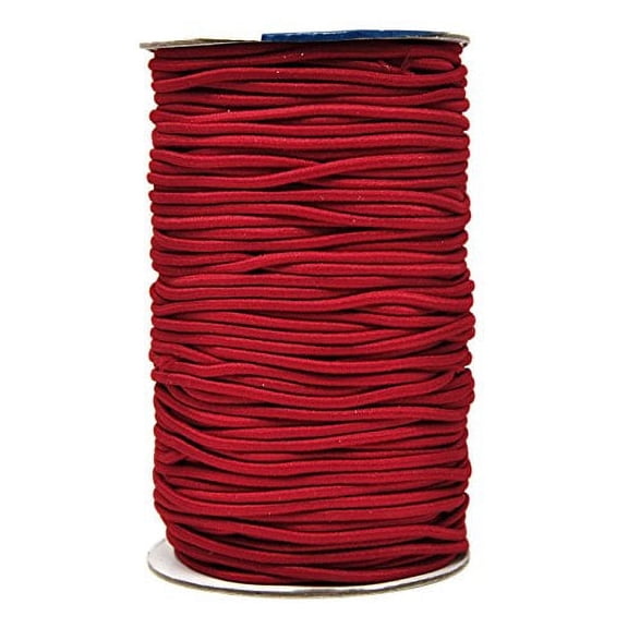 Mandala Crafts Elastic Cord Stretchy String for Bracelets, Necklaces, Jewelry Making, Beading, Masks (Maroon, 2mm 76 Yards)
