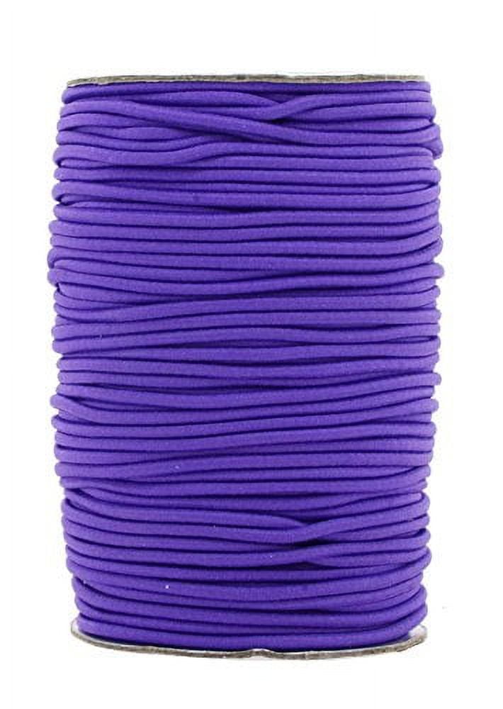 FASHEWELRY 43.7 Yards Round Elastic Cord 2mm Stretchy Nylon String for DIY  Bracelet Necklace Beading Jewelry Making (Lilac)