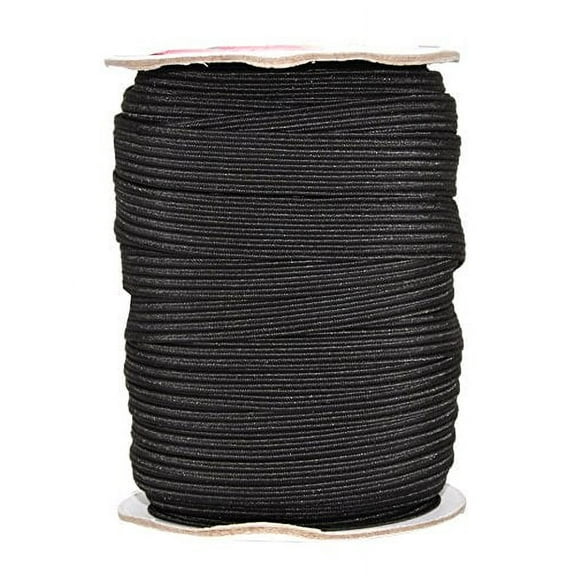 Mandala Crafts Flat Elastic Band, Braided Stretch Strap Cord Roll for Sewing and Crafting; 1/2 inch 12mm 20 Yards Blue