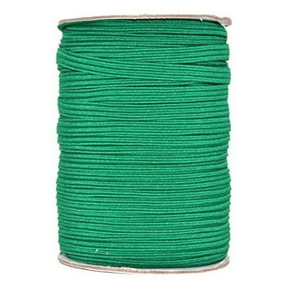 MECCANIXITY Twill Wide Elastic Band Double-Side 3 inch Flat 4 Yard Woven  Elastic Band Knit Elastic Spool Heavy Stretch Strap Green for Sewing