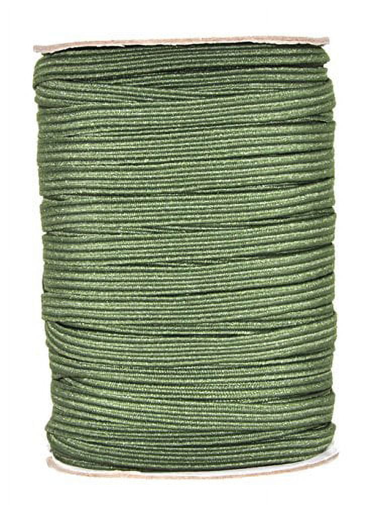 Mandala Crafts 1/4 Inch Flat Elastic Band - 6mm Tan Elastic Cord, 50 Yard Roll For Sewing & Crafts - View #3
