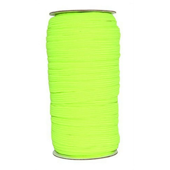 Mandala Crafts Flat Elastic Band, Braided Stretch Strap Cord Roll for Sewing and Crafting; 3/8 inch 10mm 50 Yards Lime Green