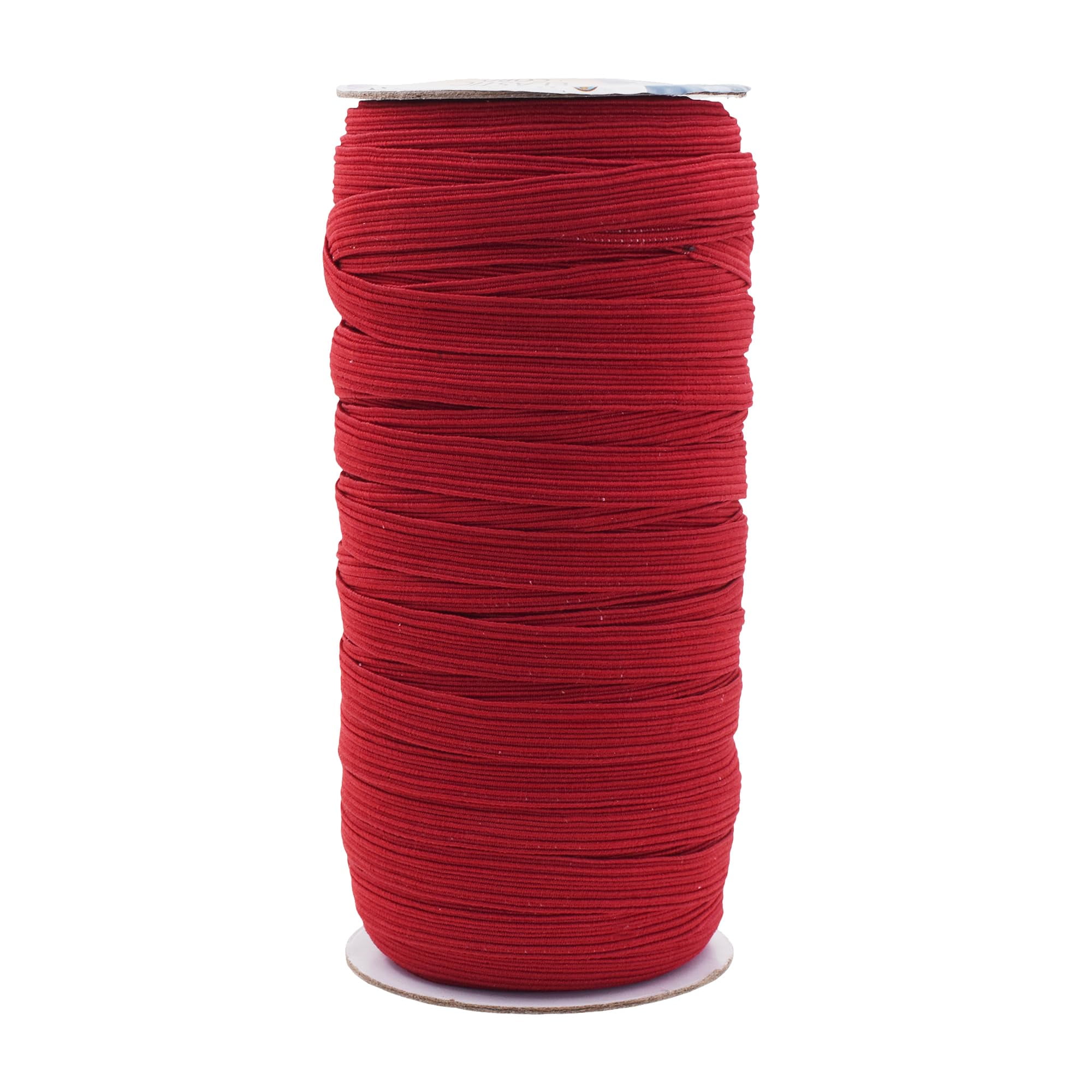 Black & White Flat Elastic Cord – Polyester & Rubber, Sewing Band For Skirts, Trousers, Pyjamas