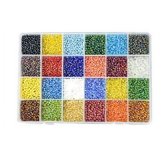 23000pcs 2mm Glass Seed Beads for Jewelry Making Small Beads for Jewelry Making Tiny Beads Mixed Beads, Size: 2 mm
