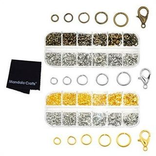 60pcs 925 Sterling Silver Jump Rings, 4mm 5mm 6mm Assorted Size Jewelry  Jump Rings Connectors Open Jump Rings for Jewelry Making Earrings Keychains  Bracelets 