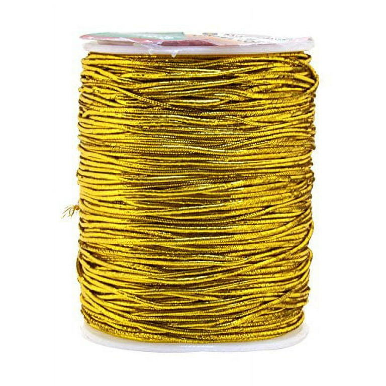  Gold String,Christmas String,100 M/109 Yards 1mm Metallic Cord  Tinsel String Craft Making Cord for Wrapping,Hair Braiding and Craft Making  : Arts, Crafts & Sewing