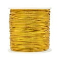 thumbnail image 1 of Mandala Crafts Metallic Cord Tinsel String Rope for Ornament Hanging, Decorating, Gift Wrapping, Crafting; Non Elastic 1mm 120 Yards, Gold, 1 of 3