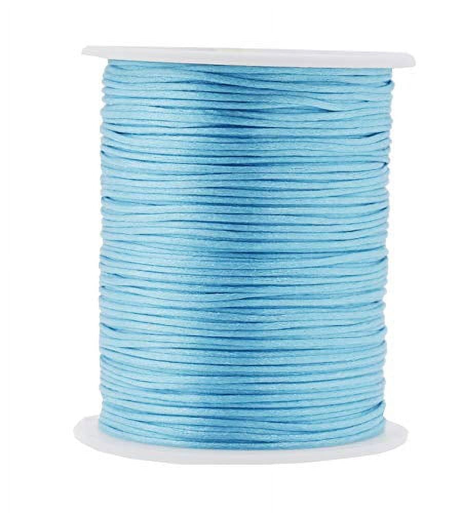 Periwinkle Blue Silk Cord  Handmade Fabric Cords For Jewellery Making