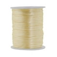 thumbnail image 1 of Mandala Crafts Satin Rattail Cord String from Nylon for Chinese Knot, Macramé, Trim, Jewelry Making Cream 1mm, 1 of 5
