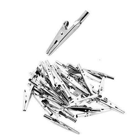 Mandala Crafts Small Metal Alligator Clips for Crafts, Soldering, Electric Test Leads, Painting 51mm 2 Inches