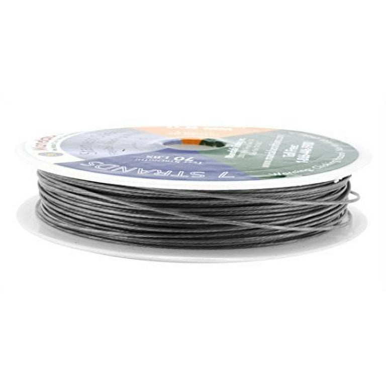 Mandala Crafts Tiger Tail Beading Wire from Soft and Flexible Stainless  Steel for Jewelry Making, Bead Stringing, Crafting (7 Strands 1MM 32FT) 