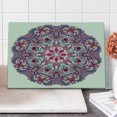 thumbnail image 1 of Mandala Cutting Board, Detailed Pattern Flower and Leaves Bohemian Themed Art Illustration, Decorative Tempered Glass Cutting and Serving Board, Large Size, Multicolor, by Ambesonne, 1 of 5