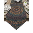 thumbnail image 1 of Mandala Datura Buddhism Ethnic Table Runners for Family Dinner Outdoor Indoor Parties Thanksgiving Christmas Gathering, 1 of 5