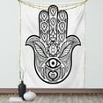 thumbnail image 1 of Mandala Decor Wall Hanging Tapestry, Hamsa Hand With Inner Eye Image Evil Eyes God Bless You Oriental Eastern Art Print, Bedroom Living Room Dorm Accessories, By Ambesonne, 1 of 1