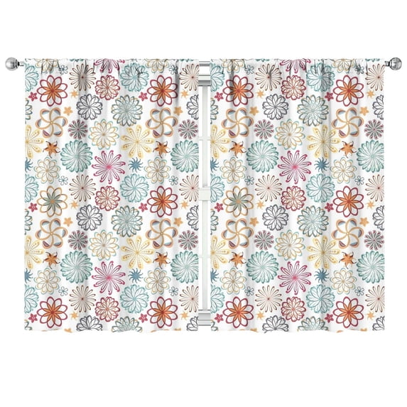 Mandala Design Curtains-blackout Curtains Bedroom Decor Living Room Darkening Grommet Window Drapes 2 Panels Set 41"x63"