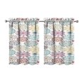 thumbnail image 1 of Mandala Design Kitchen Curtains - Vintage Tier Cafe Curtains for Bathroom Living RV Rod Pocket Window Drapes 36 Inch 2 Panels Set 28"x36" Window Treatment Tiers, 1 of 4