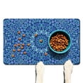 thumbnail image 1 of Mandala Dog Feeding Mat - Bohemian Style Non-Slip Pet Food Mat with Waterproof Absorbent Layers, 4-Layer Protection for Messy Eaters, Ethnic Design Meditation Space Inspired, 1 of 3