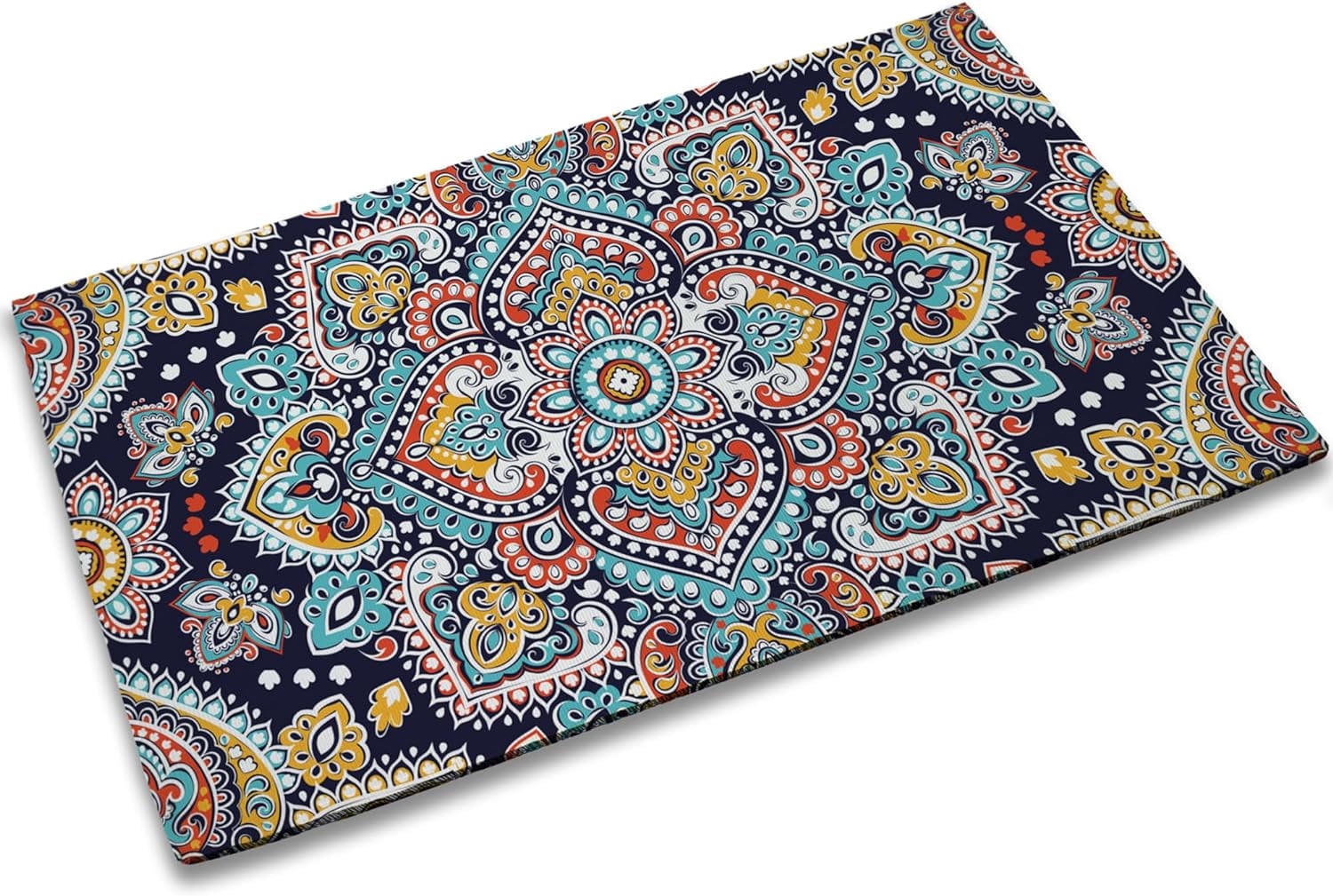 Mandala Doormat Entrance Rugs Indoor 17 x 30 Inch,Ethnic Welcome Doormat Decorative Home Floor Mat,Non Slip Rubber Back and Strong Water Absorption for Outdoor Indoor Entrance Decor