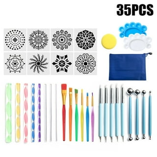 Mandala Dotting Tool Set with Colorful Handles by Craft Smart®