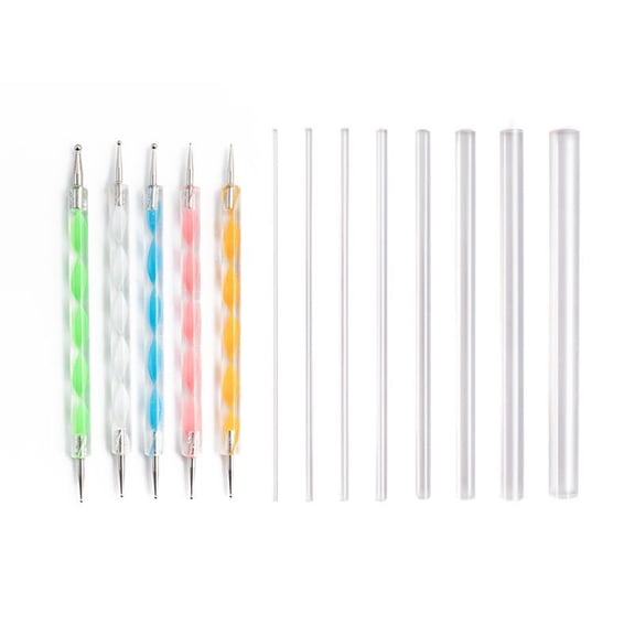 Mandala Dotting Tools including Acrylic Rods Ball Stylus Mixed Color 13pcs/set