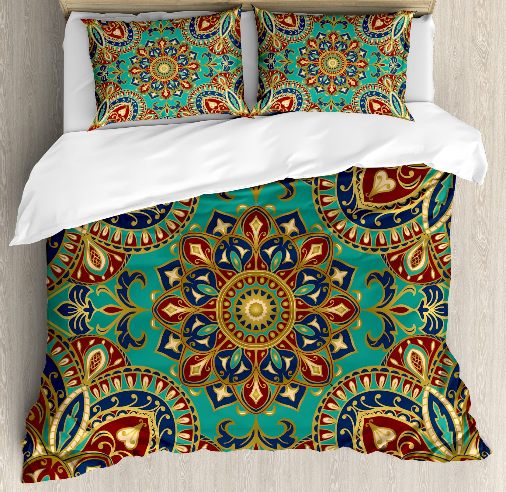 Mango Pattern Print Duvet Cover Bedding Set