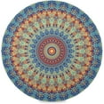 thumbnail image 1 of Mandala, Elastic Fitted Edged Round Tablecloth Fade Resistant Anti-Shrink Table Cloth Washable Cover for Indoor or Outdoor and Anywhere You Wanna use it 72"X 72", 1 of 7