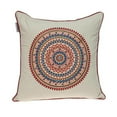 thumbnail image 1 of Mandala Embroidered Multi Color Throw Pillow, Multi Color, 1 of 1