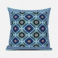 thumbnail image 1 of Mandala Floral Tiles Indoor/Outdoor Pillow with Removable Cover in Blue Orange Green Black26x26, 1 of 5