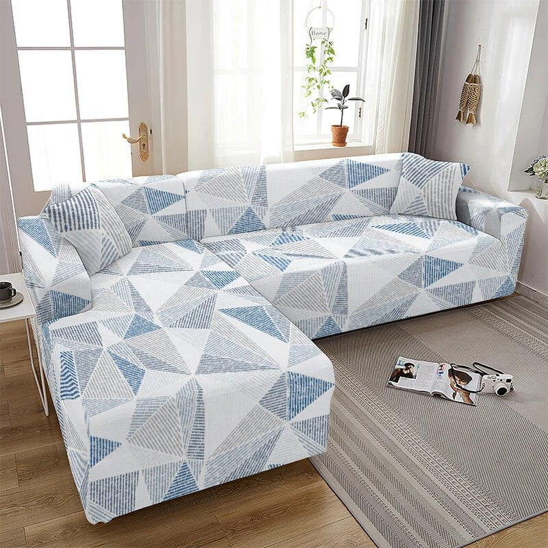 Mandala Flower Elastic Sofa Cover for Living Room Geometric Sofa Chaise Covers Lounge Sectional