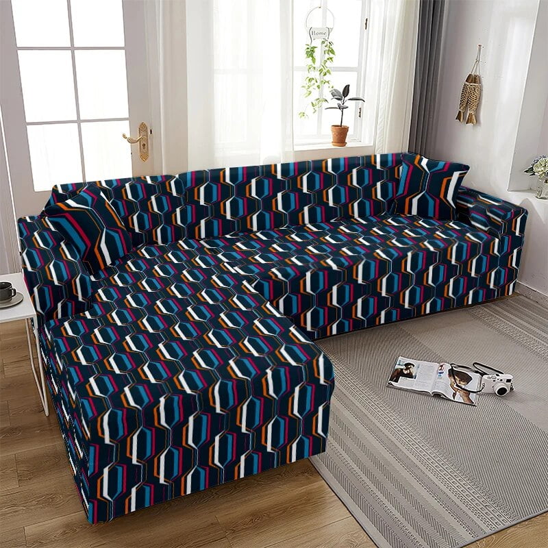 Mandala Flower Elastic Sofa Cover for Living Room Geometric Sofa Chaise