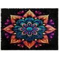 thumbnail image 1 of Mandala Flower Pattern Latch Hook kits Rug Color Printed Crochet Yarn DIY Hooking Latch Kit Carpet Rug Cover Mat for Christmas Chair Cushion Floor Decoration 52x38cm(6), 1 of 7