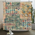 thumbnail image 1 of Mandala Flowers Waterproof Shower Curtain Polyester Fabric Bohemian Style Home Bathroom Bathtud Decoration Curtain With, 1 of 5