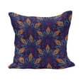 thumbnail image 1 of Mandala Fluffy Throw Pillow Cushion Cover, Vibrant Colored Floral Pattern Eastern Style Vintage Art Desin Print, Decorative Square Accent Pillow Case, 26" x 26", Orange Pale Blue Purple, by Ambesonne, 1 of 5